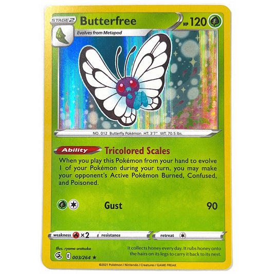 Fusion Strike Butterfree Rare Holo 003/264