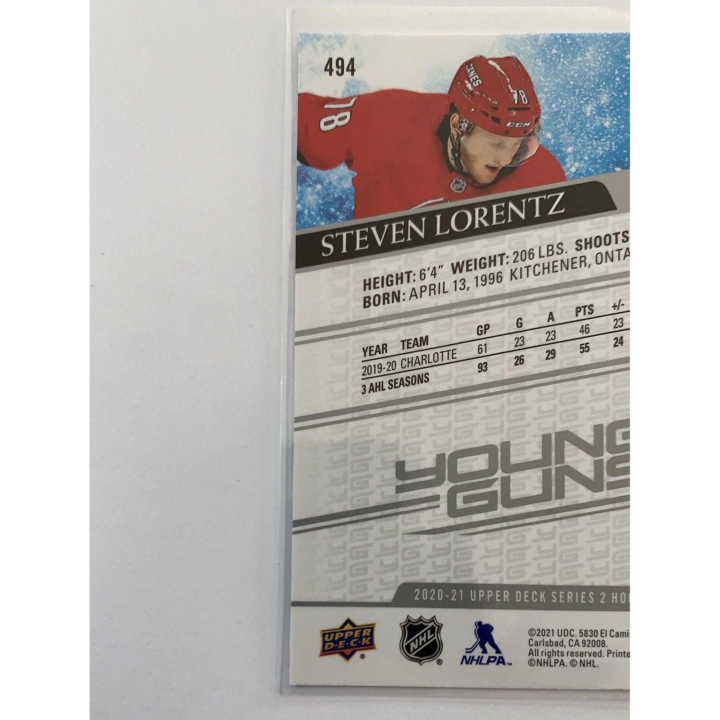  2020-21 Upper Deck Series 2 Steven Lorentz Young Guns  Local Legends Cards & Collectibles