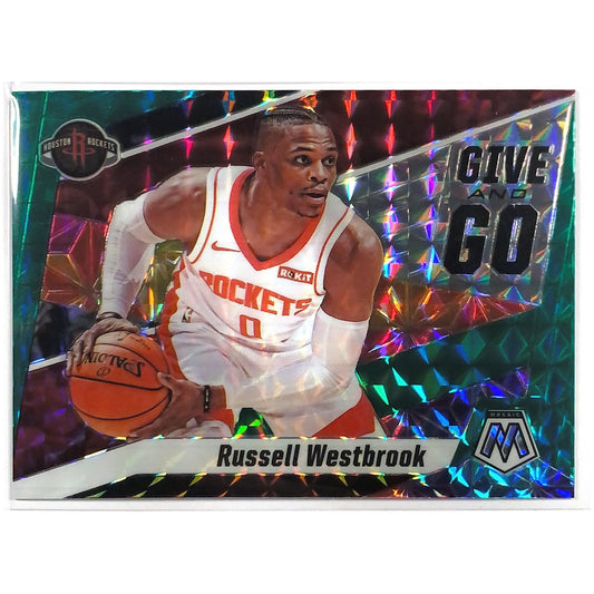  2019-20 Panini Mosaic Russell Westbrook Give and Go Green Prizm  Local Legends Cards & Collectibles