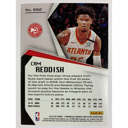 2019-20 Chronicles Rookies And Stars Cam Reddish RC