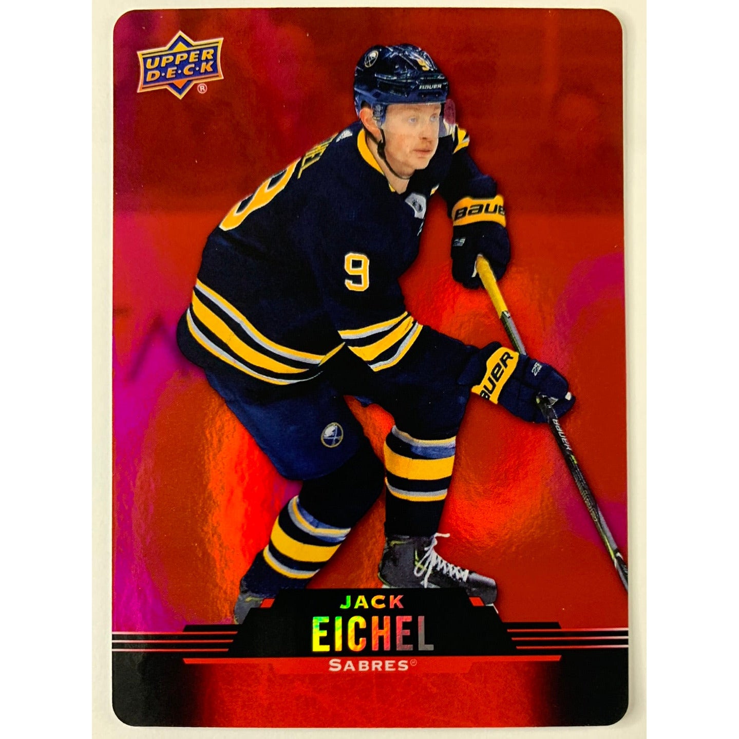 2020-21 Tim Hortons Jack Eichel Red Die Cut