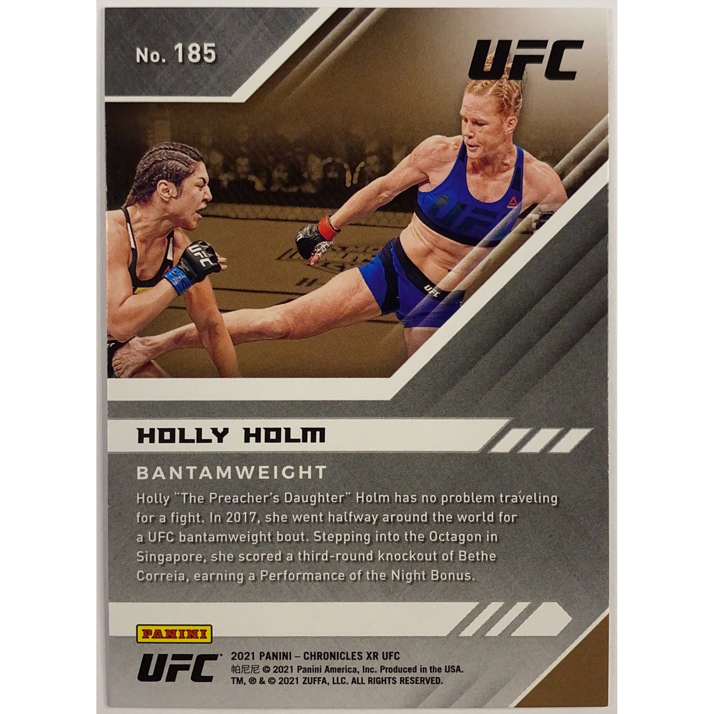 2022 Chronicles XR Holly Holm Red Holo 001/149