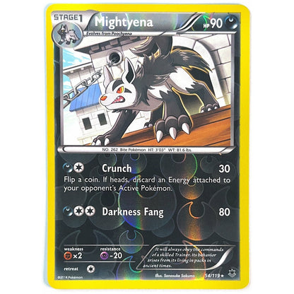 Phantom Forces Mightyena Rare Reverse Holo 54/119