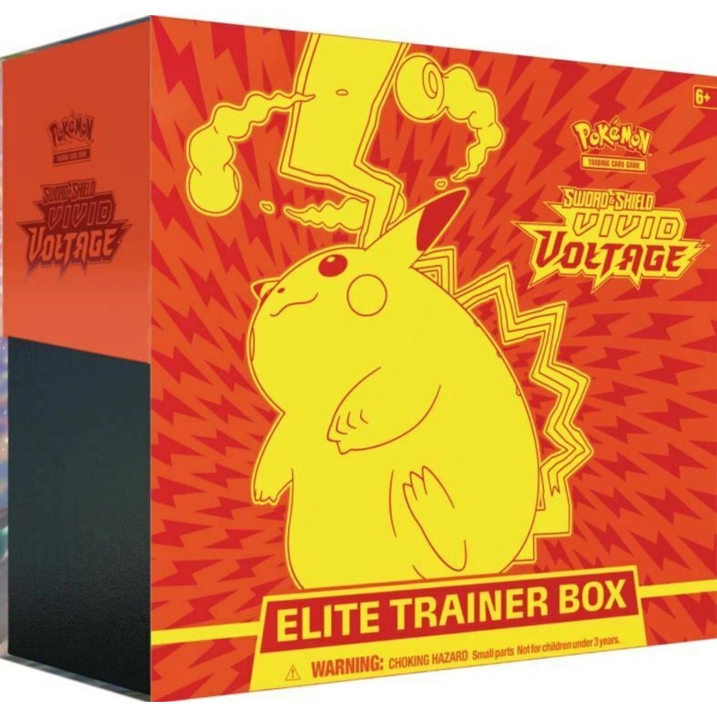  Pokémon Sword & Shield Vivid Voltage Elite Trainer Box  Local Legends Cards & Collectibles