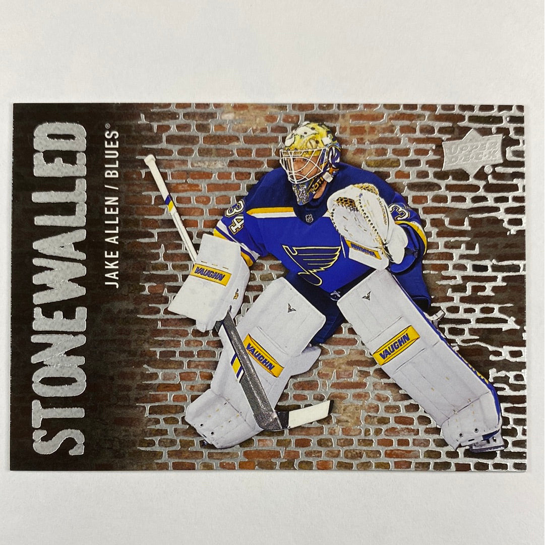 2018-19 Upper Deck Series 1 Jake Allen Stonewalled