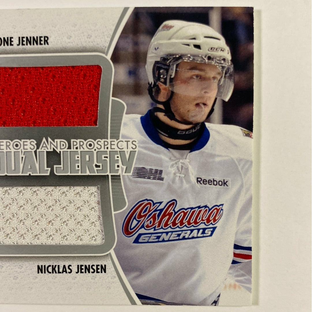  2011-12 In The Game Boone Jenner / Nicklas Jensen Heroes And Prospects Dual Jersey  Local Legends Cards & Collectibles