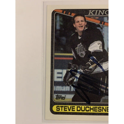  1990 Topps Steve Duschene In Person Auto  Local Legends Cards & Collectibles