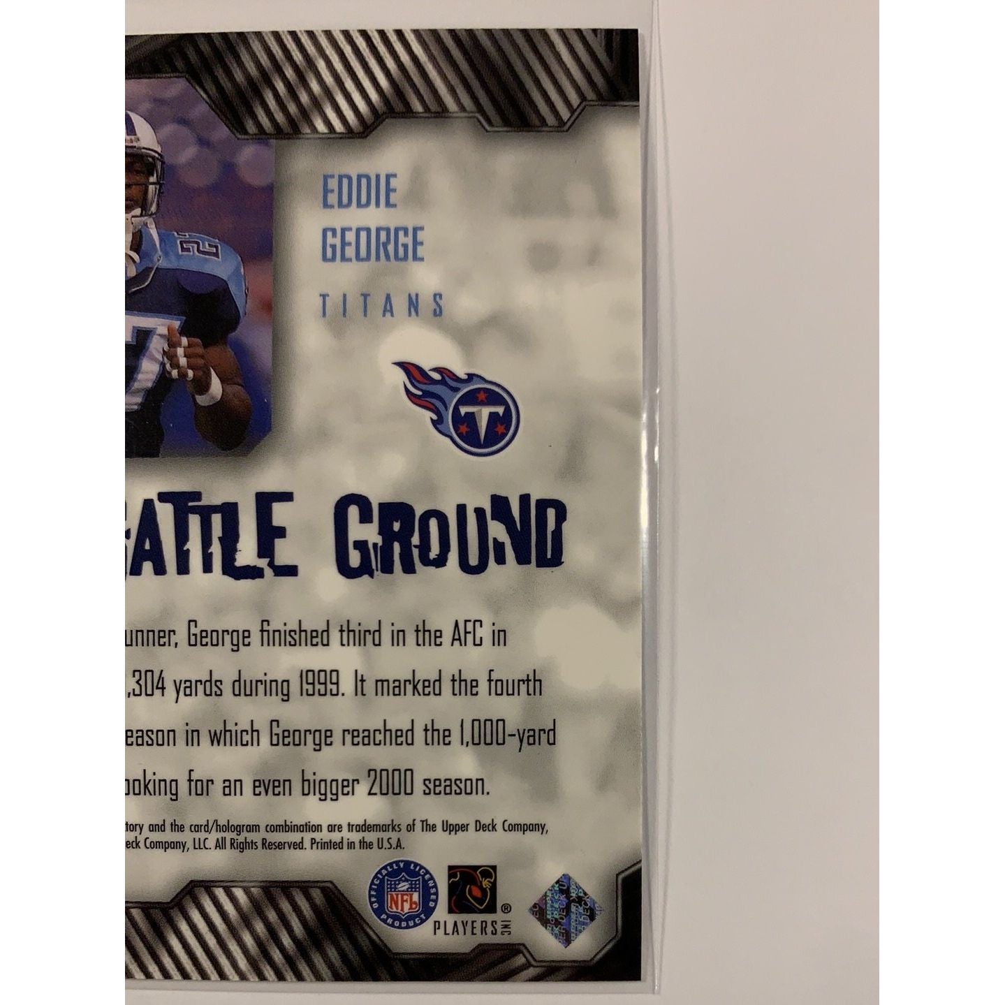  2000 Upper Deck Ultimate Victory Eddie George Battle Ground  Local Legends Cards & Collectibles