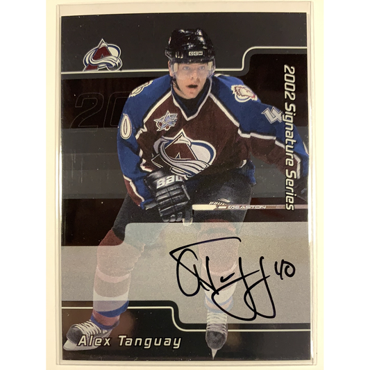  2002-03 In The Game Alex Tanguay Signature Series  Local Legends Cards & Collectibles