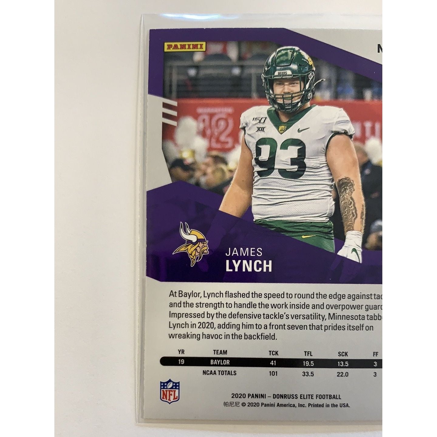  2020 Donruss Elite James Lynch RC Pink Parallel  Local Legends Cards & Collectibles