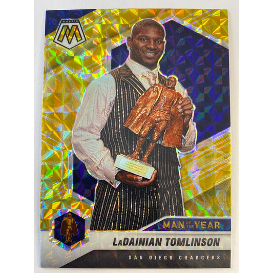 2021 Mosaic Ladainian Tomlinson Man of the Year Gold Reactive Prizm