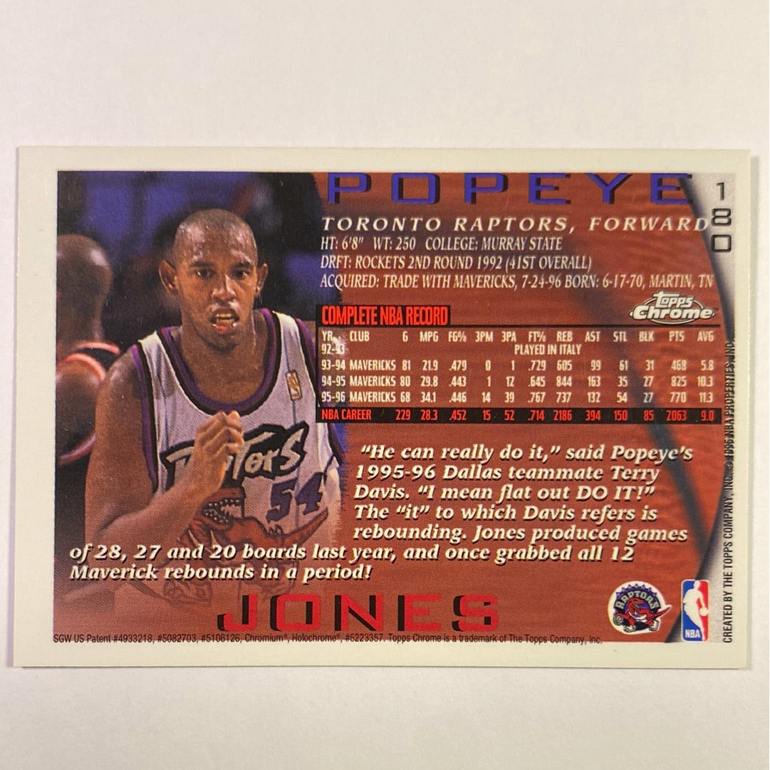  1996-97 Topps Chrome Popeye Jones  Local Legends Cards & Collectibles