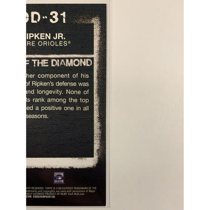  2020 Topps WARiors of the Diamond Cal Ripkin Jr  Local Legends Cards & Collectibles