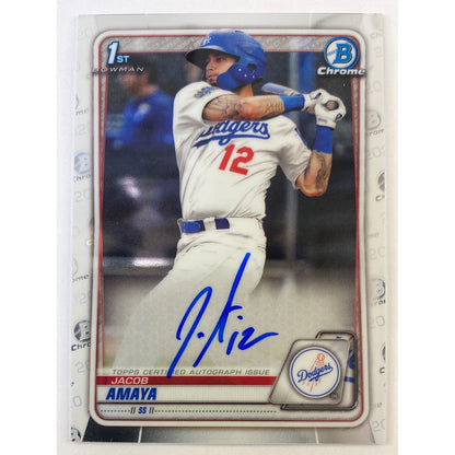 2020 Bowman Chrome Jacob Amaya 1st Bowman RC Auto