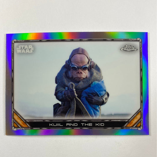 Topps Chrome The Mandalorian Kuil and the Kid Refractor