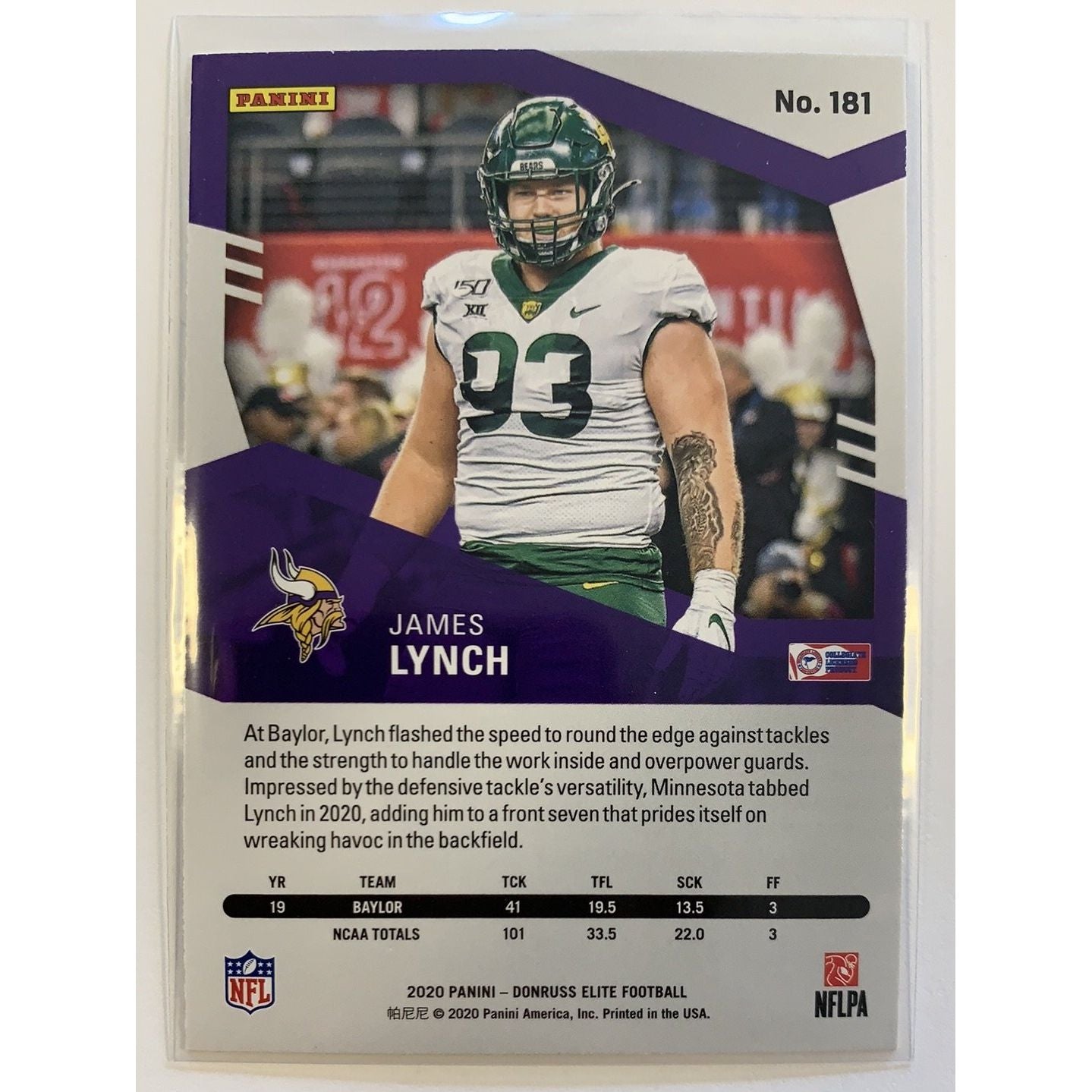 2020 Donruss Elite James Lynch RC Pink Parallel  Local Legends Cards & Collectibles