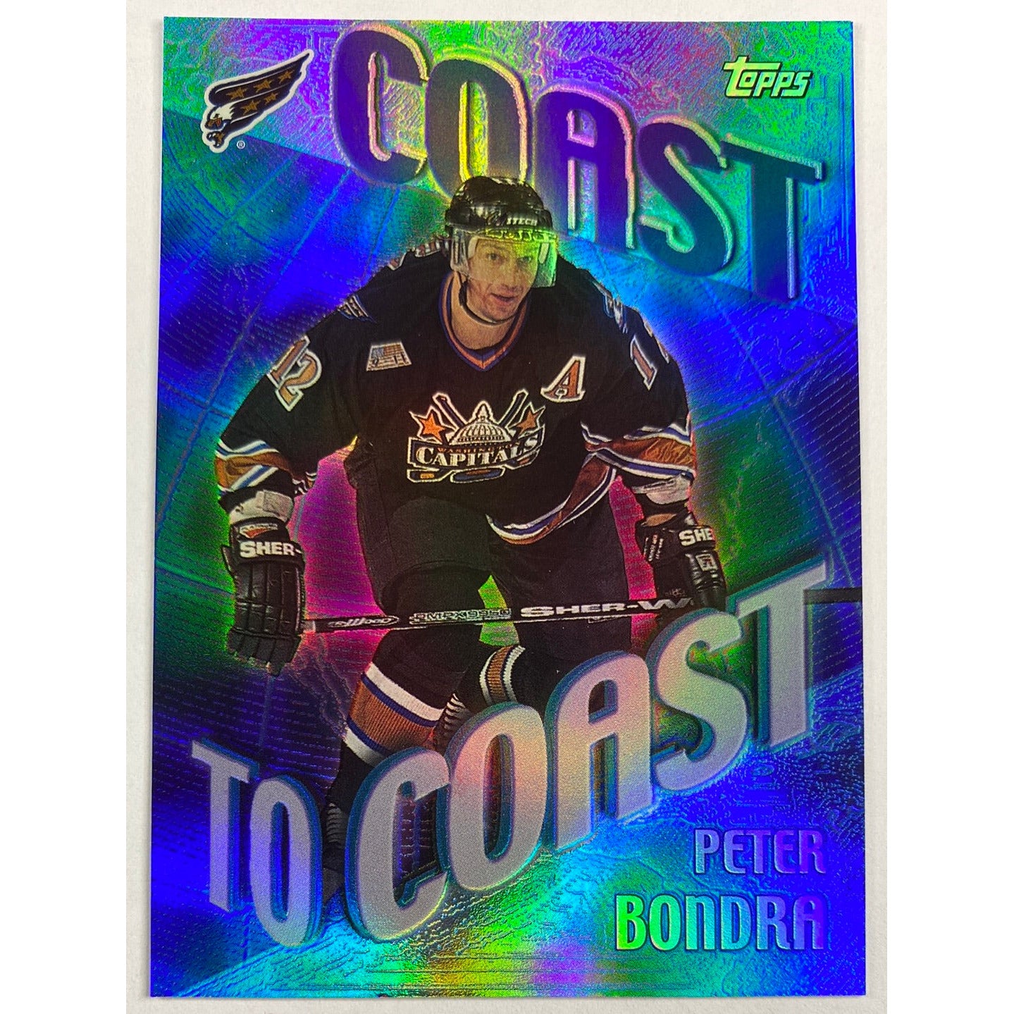 2002 Topps Peter Bondra Coast To Coast Refractor
