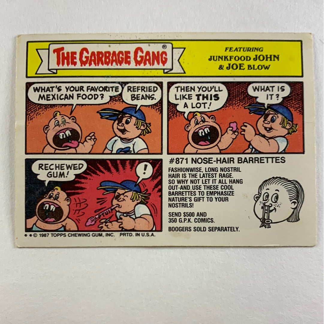 1987 Topps Garbage Pail Kids Farewell Mel Die Cut | Local Legends Cards & Collectibles