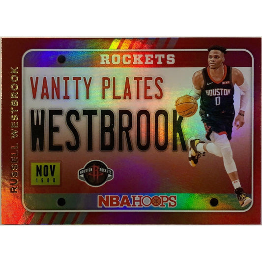 2020-21 Hoops Russell Westbrook Vanity Plates