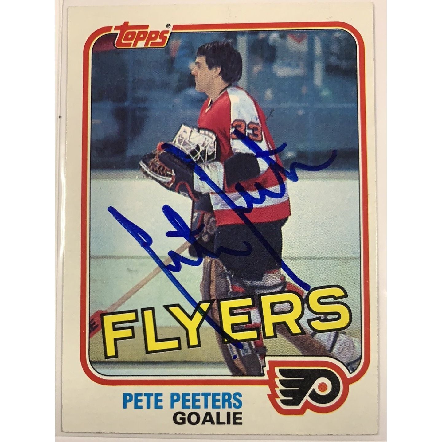  1981 Topps Pete Peters In Person Auto  Local Legends Cards & Collectibles