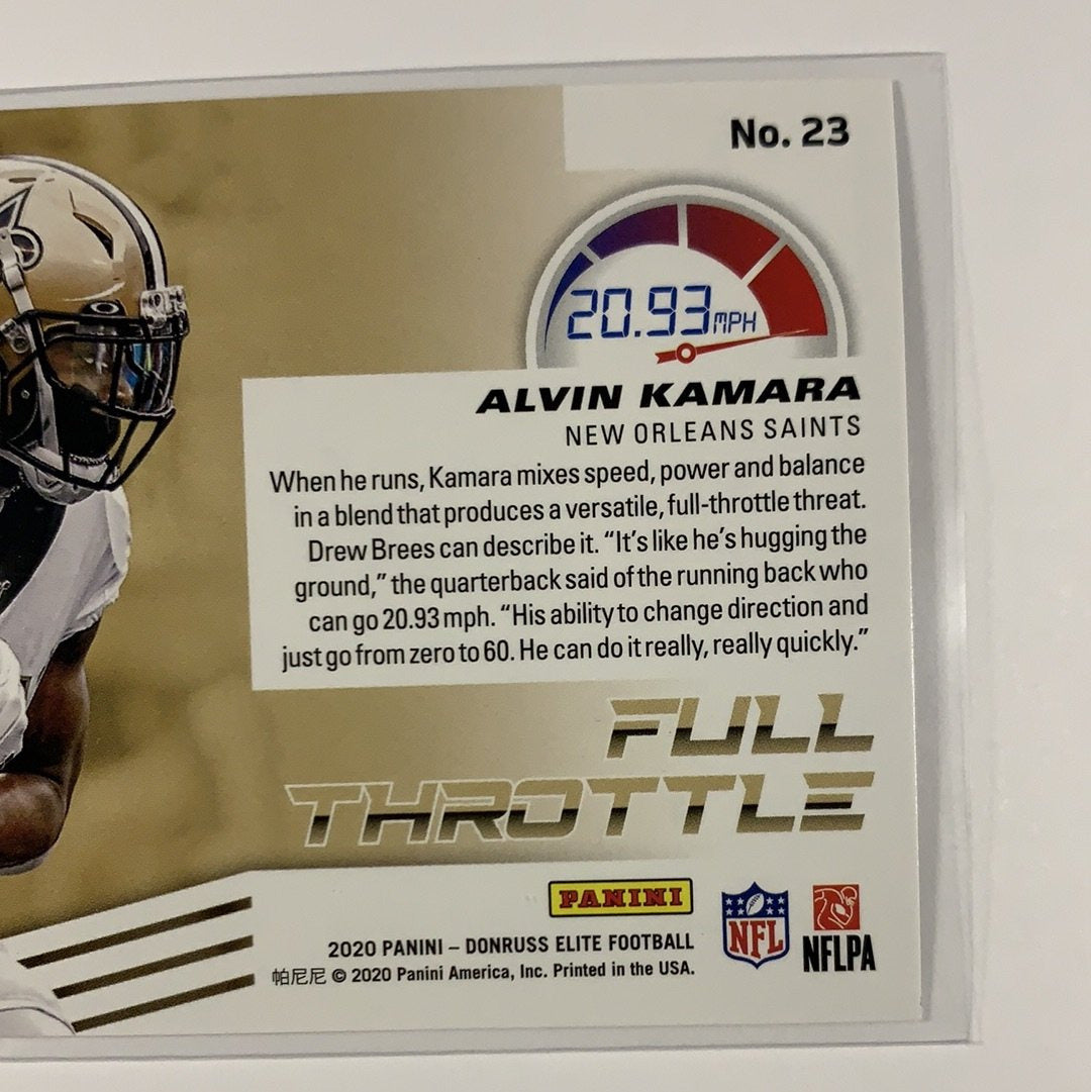  2020 Donruss Elite Alvin Kamara Full Throttle  Local Legends Cards & Collectibles