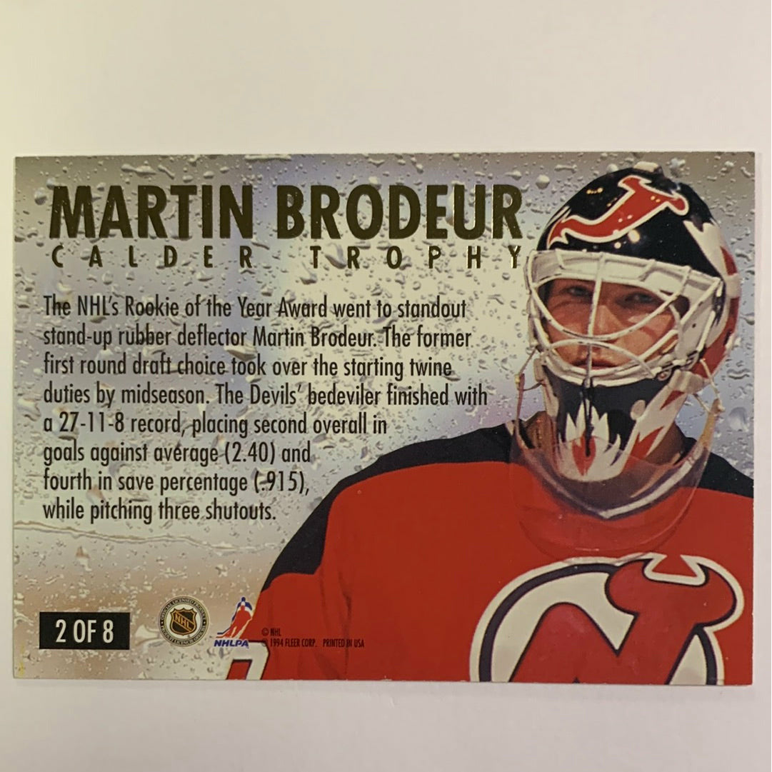 1994-95 Fleer Ultra Martin Brodeur Calder Trophy Winner