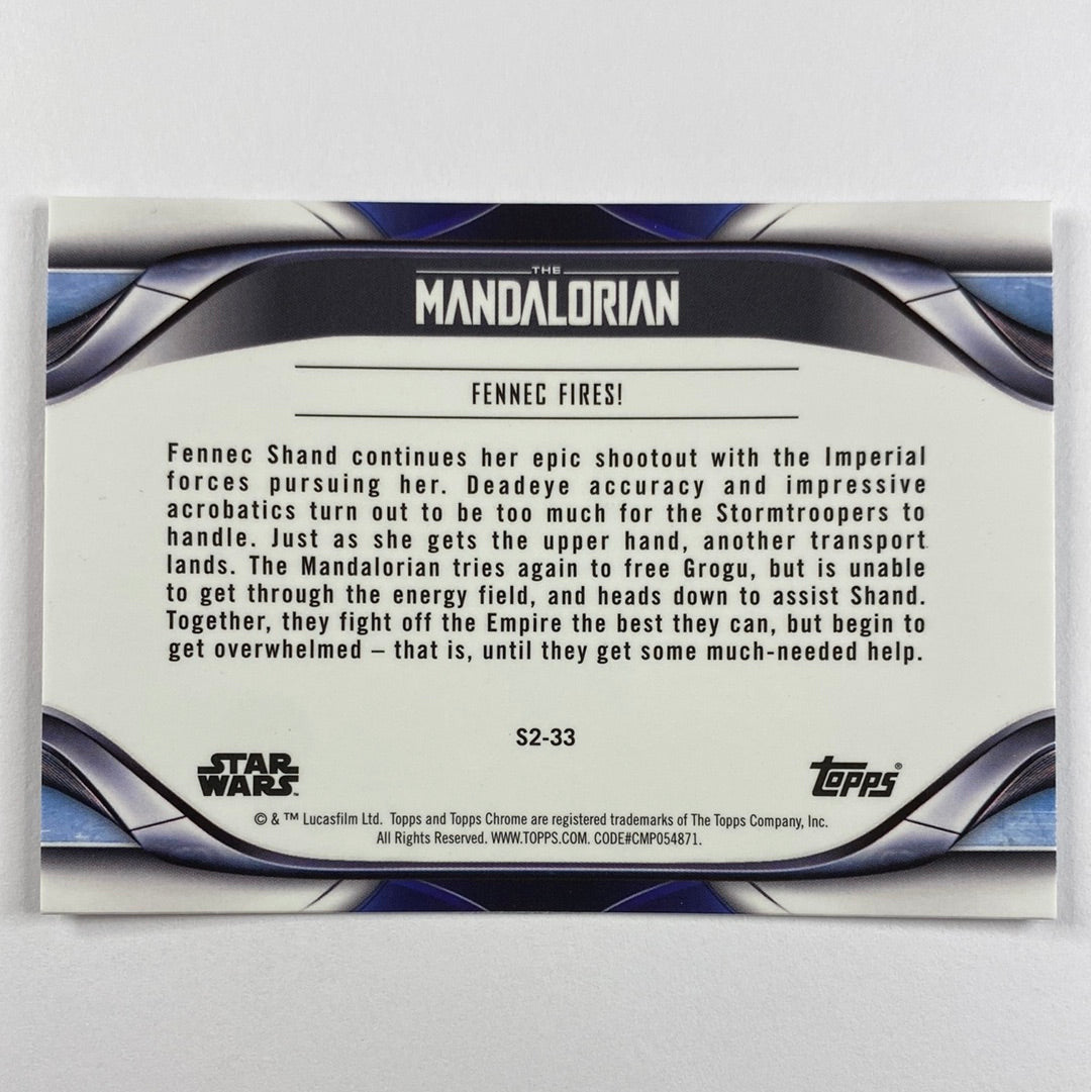 Topps Chrome The Mandalorian Fennec Fires!