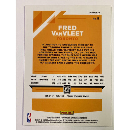 2019-20 Donruss Optic Fred VanVleet Silver Wave Prizm