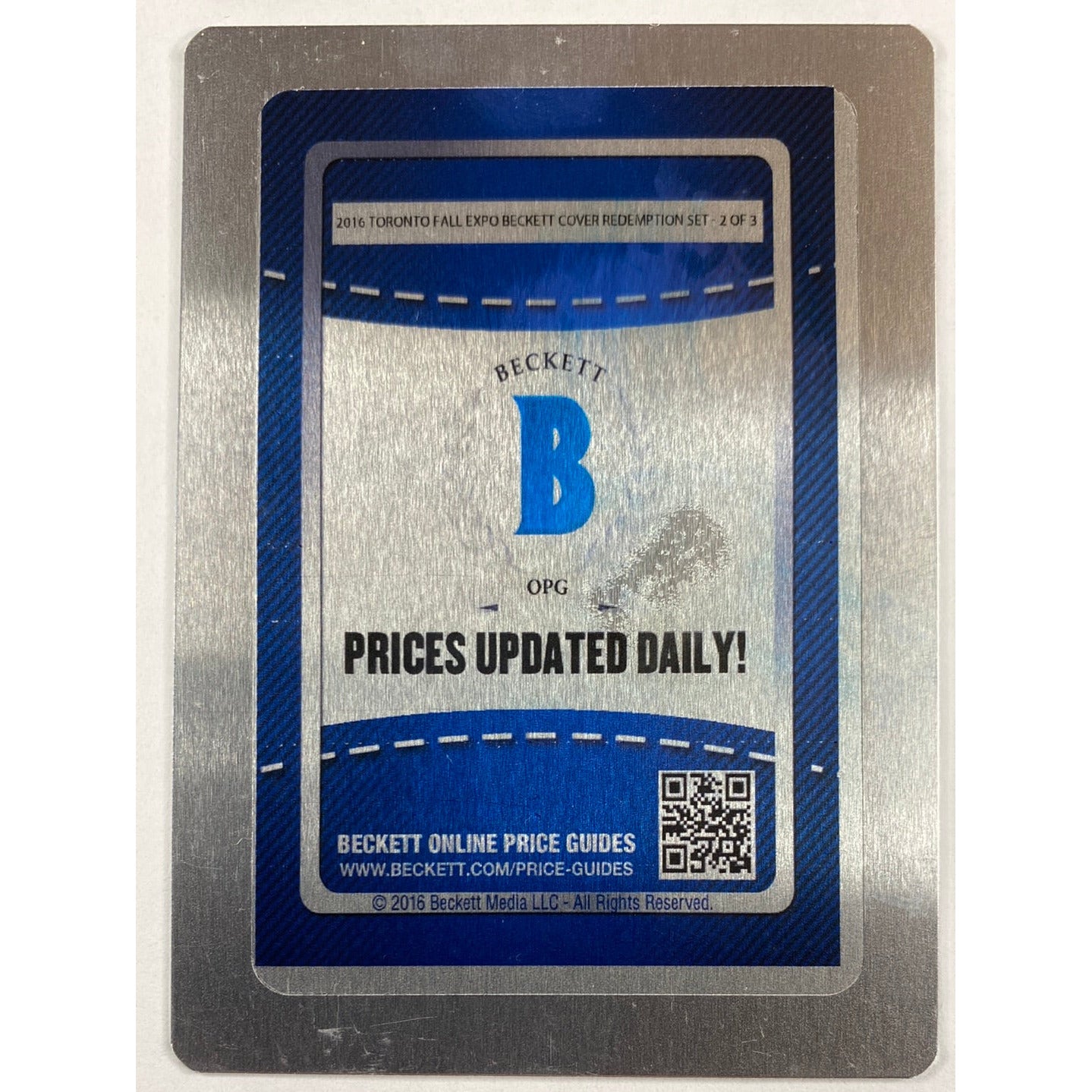 Fall 2016 Toronto Card Expo Mr. Hockey Gordie Howe Beckett Cover Metal Printing Plate /50