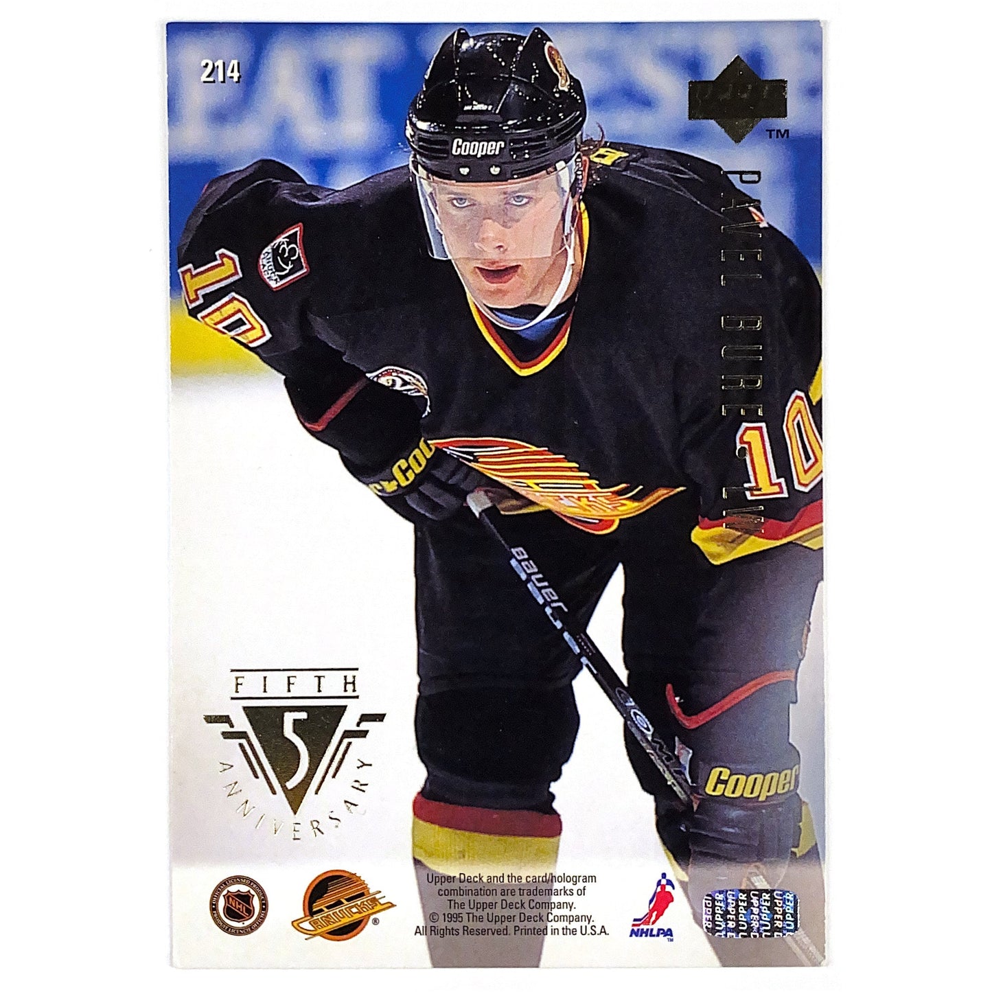 1995 Upper Deck Pavel Bure 5th Anniversary Young Guns Tribute
