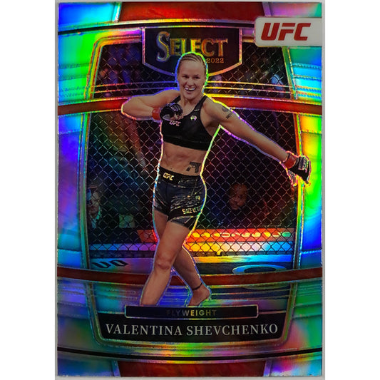 2022 Select Valentina Shevchenko Silver Holo Prizm