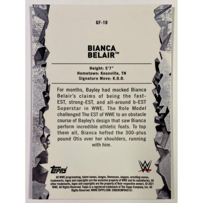 2021 Topps Chrome Bianca Belair Feats of Strength Refractor