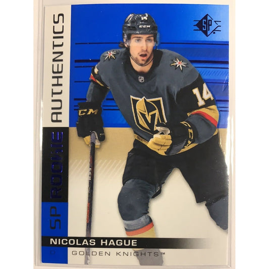  2019-20 SP Nicolas Hague Rookie Authentics  Local Legends Cards & Collectibles
