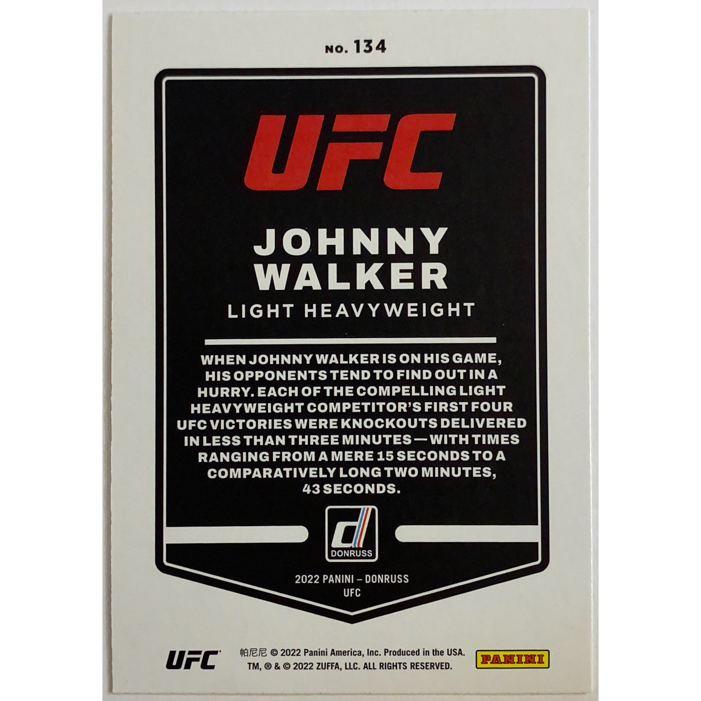 2022 Donruss Johnny Walker Green. Holo