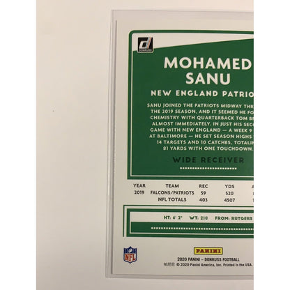  2020 Donruss Mohamed Sanu Red Press Proof  Local Legends Cards & Collectibles