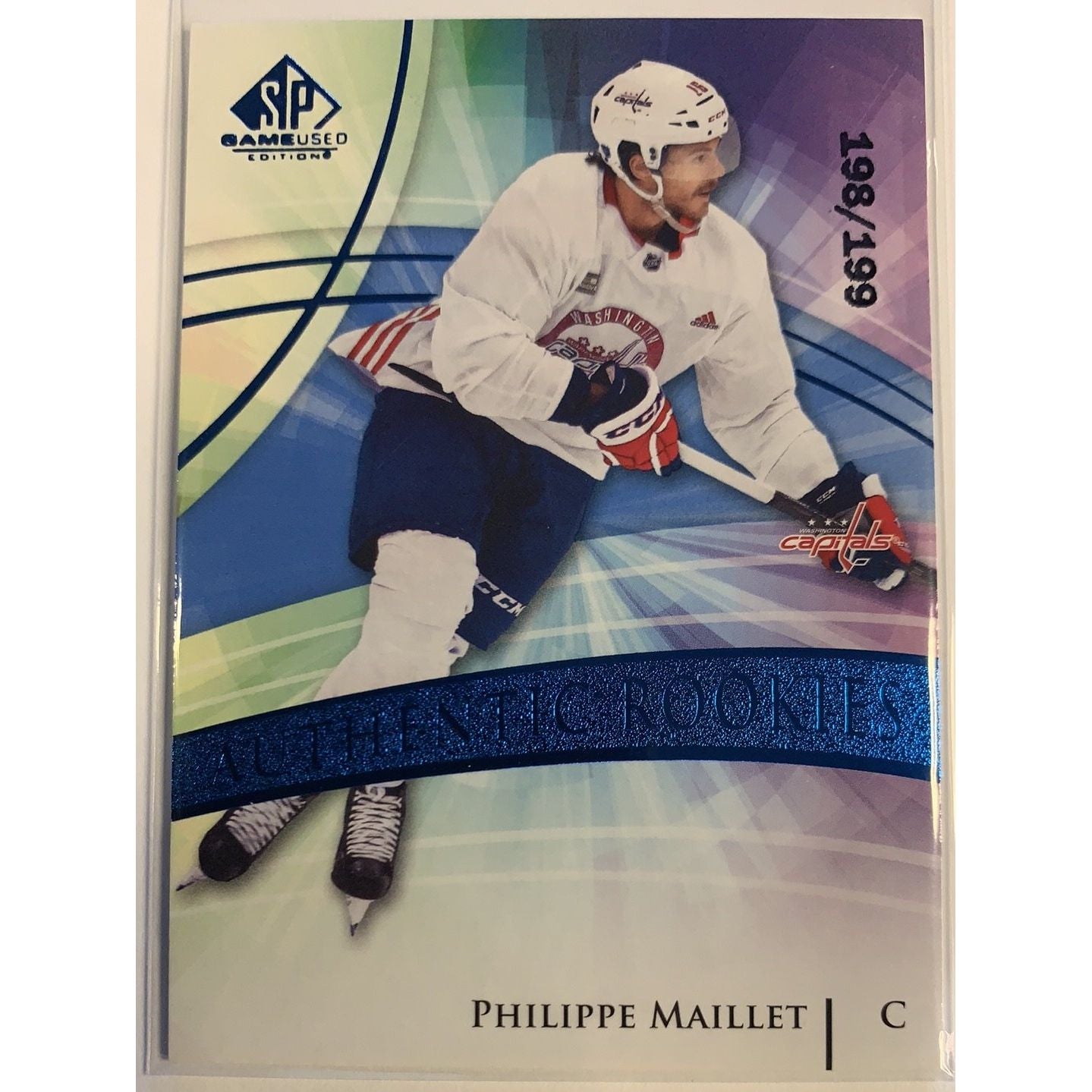  2020-21 SP Game Used Phillipe Maillet Authentic Rookies Blue Burst /199  Local Legends Cards & Collectibles