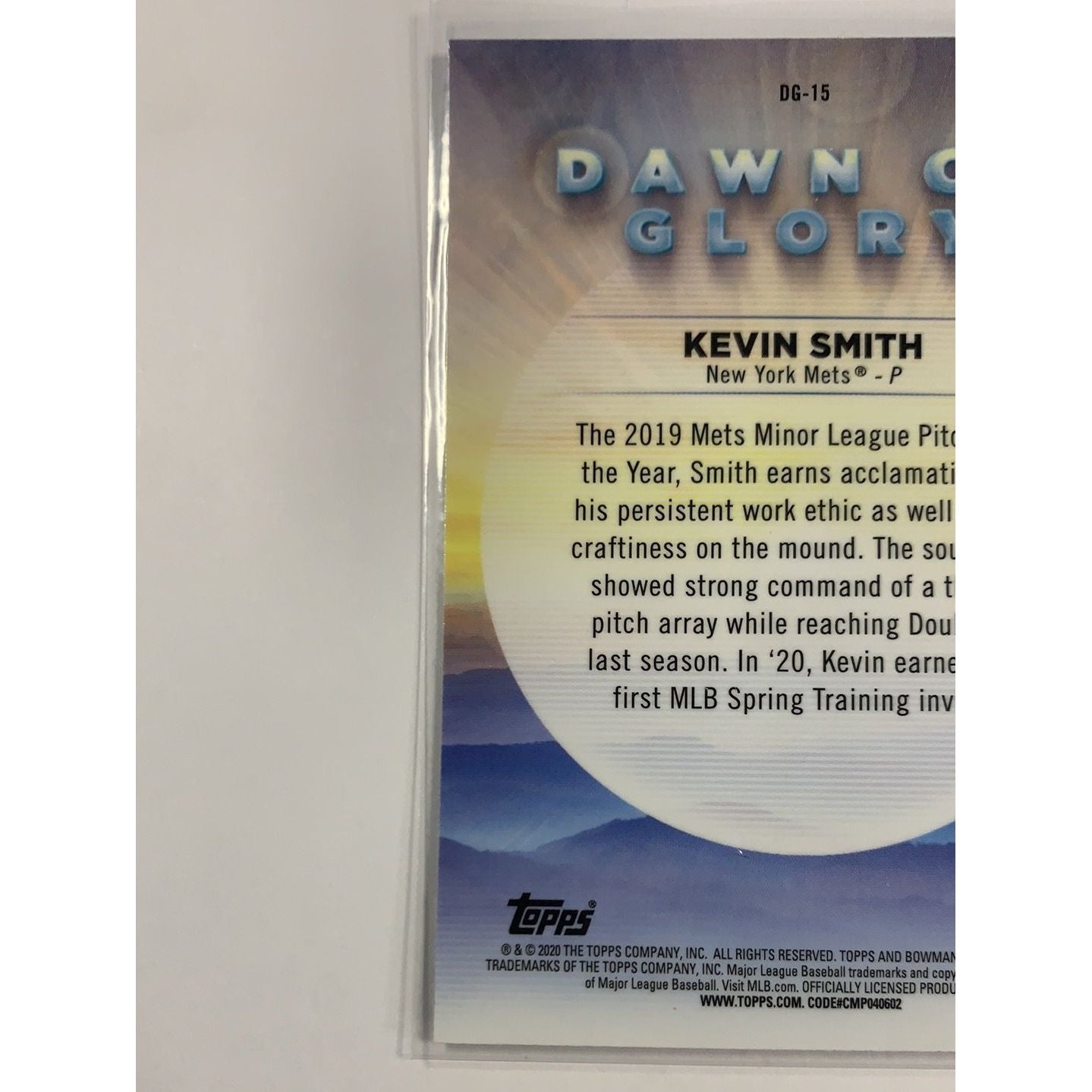  2020 Bowman Chrome Smith Dawn of Glory Mojo Refractor  Local Legends Cards & Collectibles
