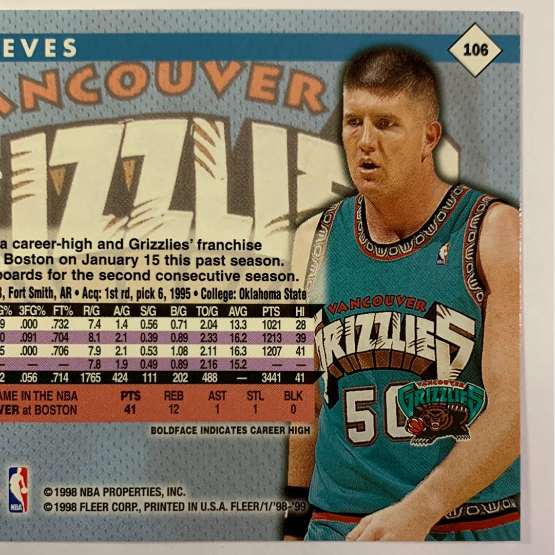 1998-99 Fleer Tradition Bryant “Big Country” Reeves