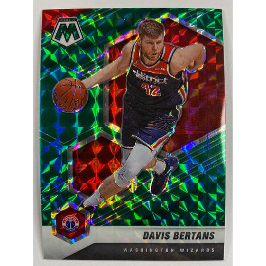 2020-21 Mosaic Davis Bertans Green Mosaic Prizm