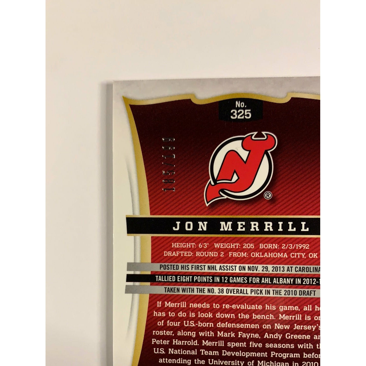 2013-14 Select Jon Merrill RPA /199