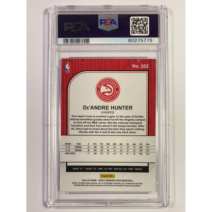 2019 Hoops Premium Stock De’Andre Hunter #202 PSA GEM MT 10