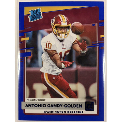  2020 Donruss Antonio Gandy Golden Blue Press Proof Rated Rookie  Local Legends Cards & Collectibles