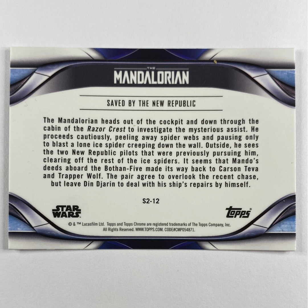 Topps Chrome The Mandalorian Saved By The New Republic Refractor