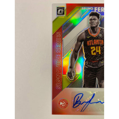 2019-20 Donruss Optic Bruno Fernando Signature Series Silver Holo Prizm RC