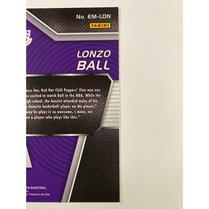 2017-18 Panini Prizm Lonzo Ball Emergent