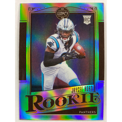 2021 Chronicles Legacy Jaycee Horn Silver Holo Prizm RC | Local Legends Cards & Collectibles
