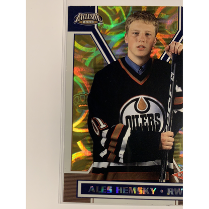  2002-03 Pacific Exclusive Ales Hemsky Rookie  Local Legends Cards & Collectibles