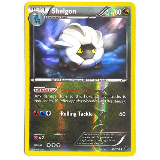 XY Roaring Skies Shelgon Uncommon Reverse Holo 56/108  Local Legends Cards & Collectibles