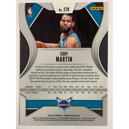 2019-20 Prizm Cody Martin RC