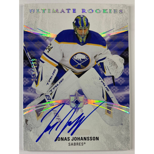 2020-21 Ultimate Collection Jonas Johansson Ultimate Rookies Auto /299